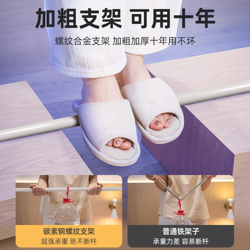 学生宿舍蚊帐床帘支架杆子配件烤漆横杆三通子母床通专用伸缩风扇