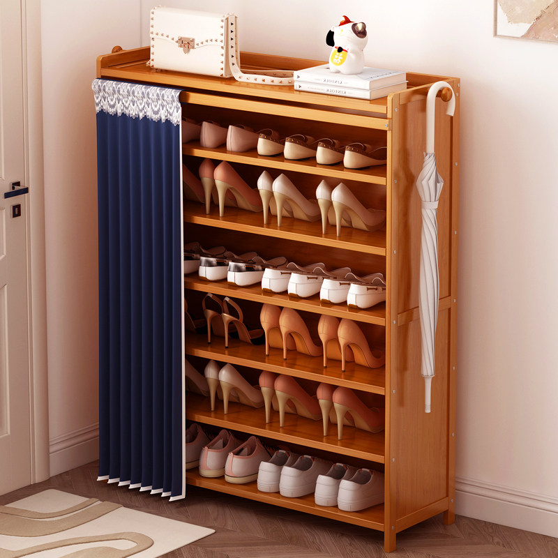 楠竹鞋柜简易多层经济型家用宿舍门口客厅实木收纳置物架鞋架落地,住宅家具,鞋架,淘宝优惠券,粉丝福利购,淘宝优惠卷