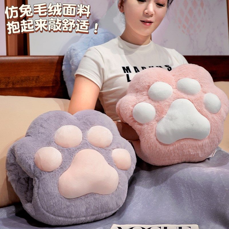 可爱猫爪抱枕被子两用毯子二合一车用靠枕办公室靠垫午睡枕头车载,居家布艺,抱枕被,淘宝优惠券,粉丝福利购,淘宝优惠卷