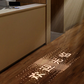 店铺欢迎光临迎宾灯酒店门口广告投影灯LOGO灯地面提示图案灯标识