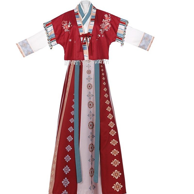 大码汉服女胖mm唐制汉元素交领齐腰唐褙子日常夏季藏风200斤套装,女装/女士精品,汉服半身裙,淘宝优惠券,粉丝福利购,淘宝优惠卷