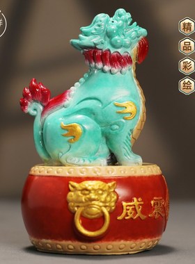 黄铜望天吼朝天吼入门玄关装饰寓意好的摆件高级感小众家居饰品