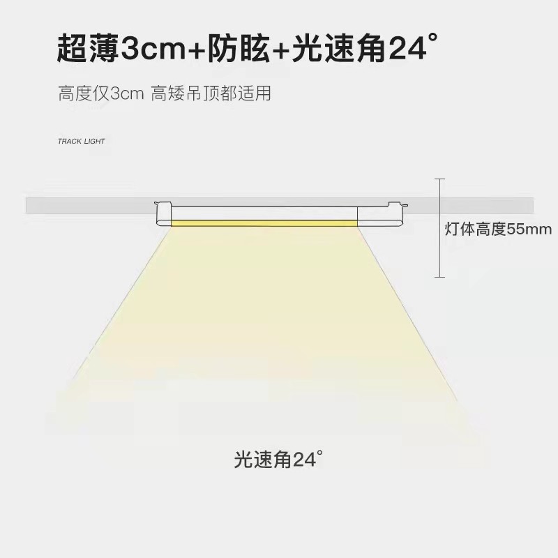 明装轨道灯LED射灯格栅灯聚光路道灯服装店铺吸顶导轨散光泛光灯,家装灯饰光源,轨道灯,淘宝优惠券,粉丝福利购,淘宝优惠卷
