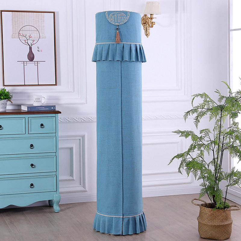 中式绣花空调防尘罩圆柱柜式圆形柜机空调罩欧式北欧立式布艺空调,居家布艺,空调罩,淘宝优惠券,粉丝福利购,淘宝优惠卷