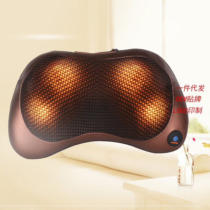 包邮颈椎颈部腰部肩部背部多功能按摩枕车载家用电动靠垫按摩枕头