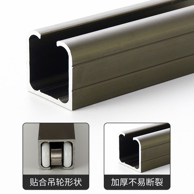 移门导轨滑轮推拉门地滑轨吊轮淋浴房塑钢窗滑轮轨道吊轨8轮2只