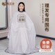 尼龙皱加大不粘发专业高档围布理发店成人理发烫染剪发围单潮定制
