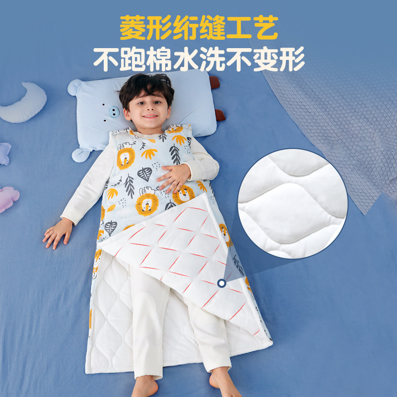 儿童睡袋春秋款夏季婴儿背心四季通用款吊带宝宝中大童防踢被神器