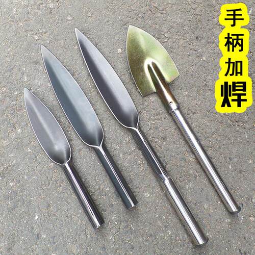园艺小铲子锰钢铁锹捡鸡枞菌工具挖野菜神器户外种菜尖头加厚花铲