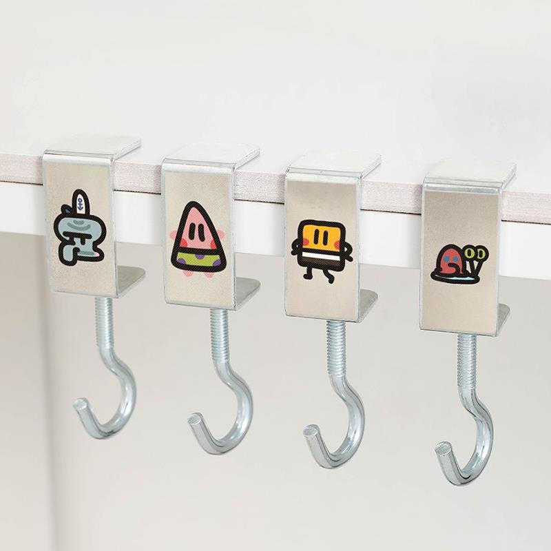 【天猫正品】书包挂钩学生课桌边侧边挂包神器可拆卸免粘免贴可移