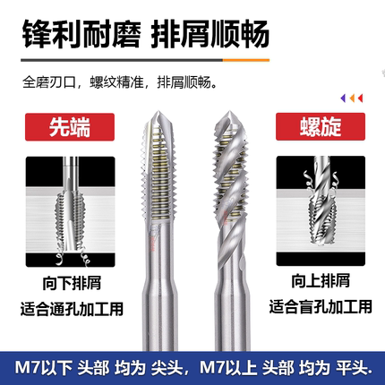 Z-PRO YAMAWA加大精度螺旋先端丝攻丝锥M1.2M7M9电镀产品P3/P4/6G