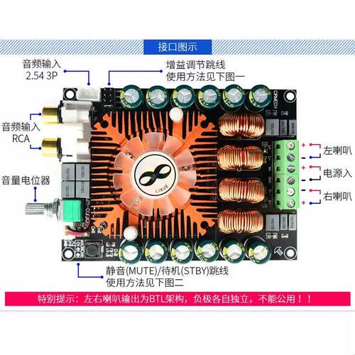 HIFI发烧级高保真TDA7498E大功率数字2.0立体声音响音箱功放板