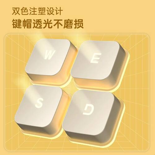 狼途LT600无线静音键鼠组合 RGB灯光 支持无线2.4G连接