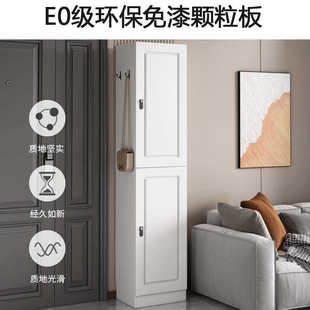 带锁小鞋柜家用门口外楼道窄高夹缝立式电梯口加高门外走廊密码锁