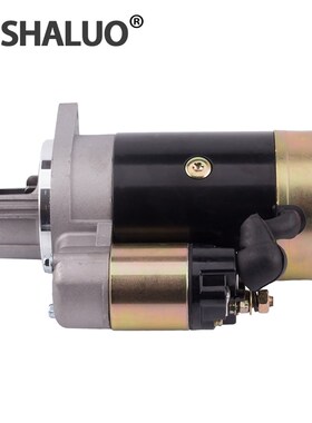 S195S1100柴油机启动机起动马达12v配件QD1201永磁发电减速开关顺