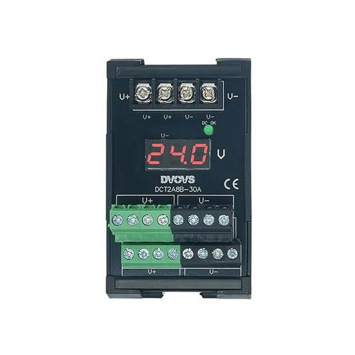 DC24V30A直流开关电源分线端子台2入8出导轨式安装电压数显可选