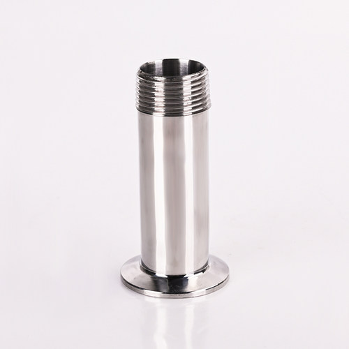 加长304不锈钢快装外丝接头快卡法兰外牙夹头式外螺纹连接4分1寸