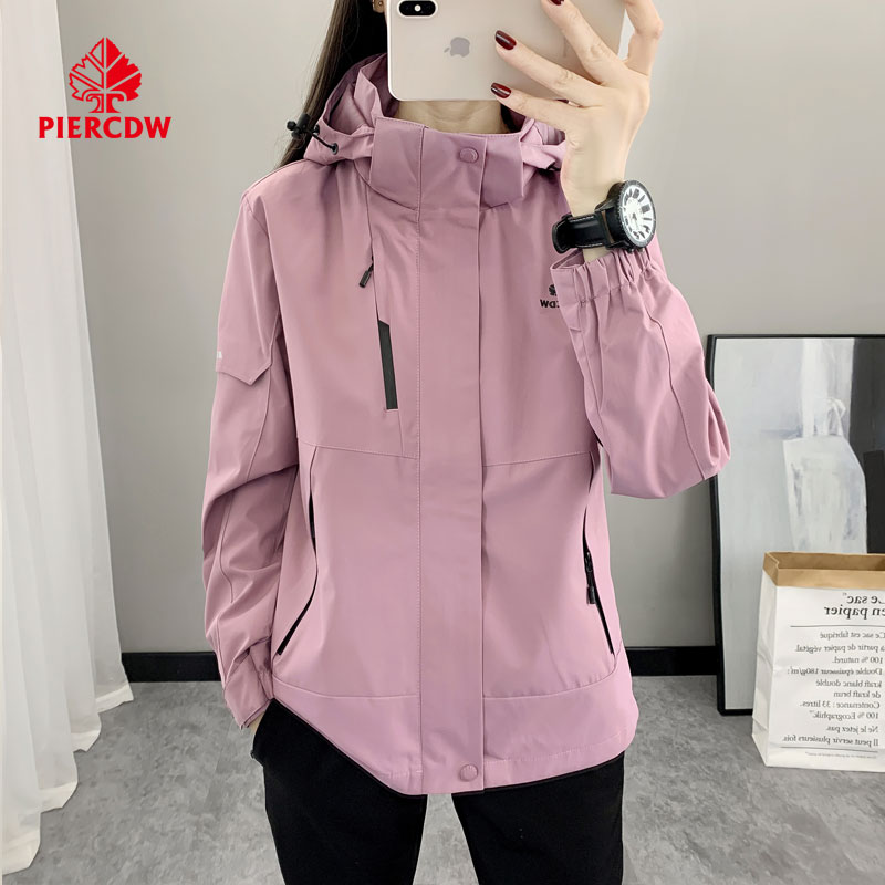 帕瑞萨/PIERCDW品牌秋季户外冲锋衣外套防风舒适登山服中老年女装