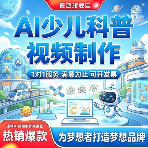 AI少儿科普自然历史短视频定制