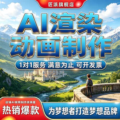 AI渲染电商产品动画制作