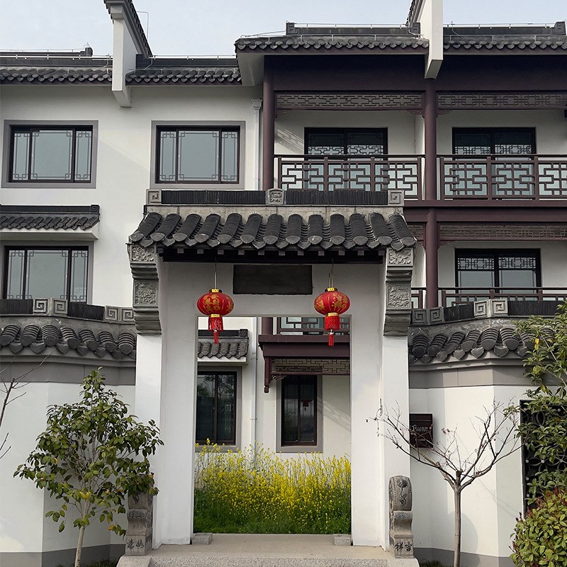 仿古铝合金窗花外墙装饰铝格栅隔断花格防盗网中式铝艺古建筑屏风