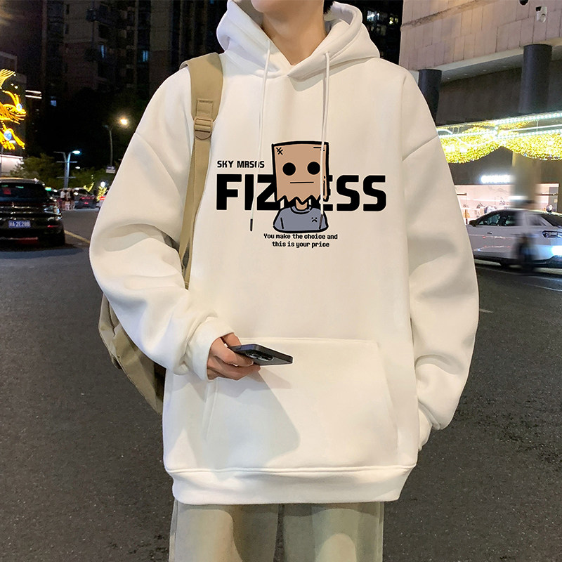 卫衣男春秋季2026新款重磅oversize美式高街宽松潮牌男生连帽外套