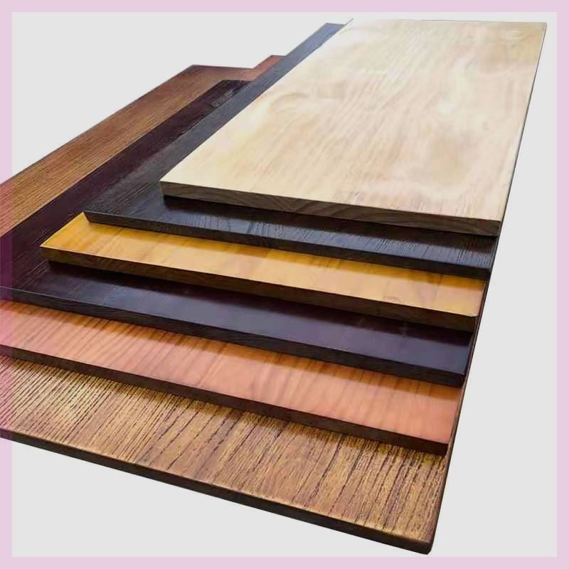 木板实木桌面板台面板定做隔板吧台板办公餐桌板面榆木吧台板定制