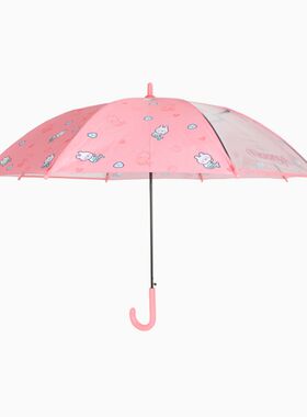 susino梅花伞儿童雨伞卡通伞小学生自动雨伞男女宝宝公主透明雨伞