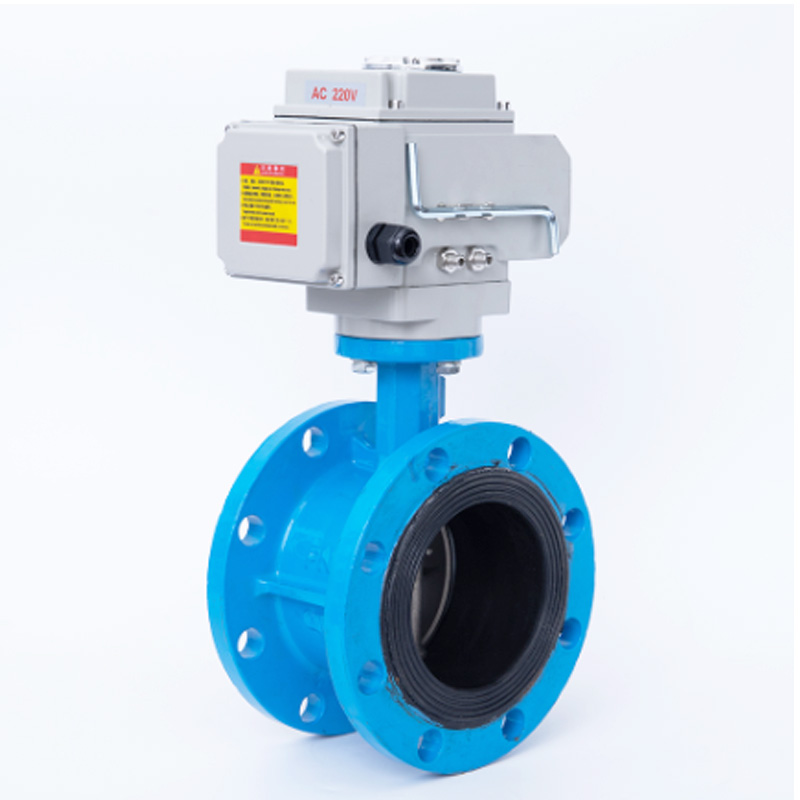 D941X-16 电动法兰蝶阀球磨铸铁不锈钢板 DN50 65 80 100 125 150