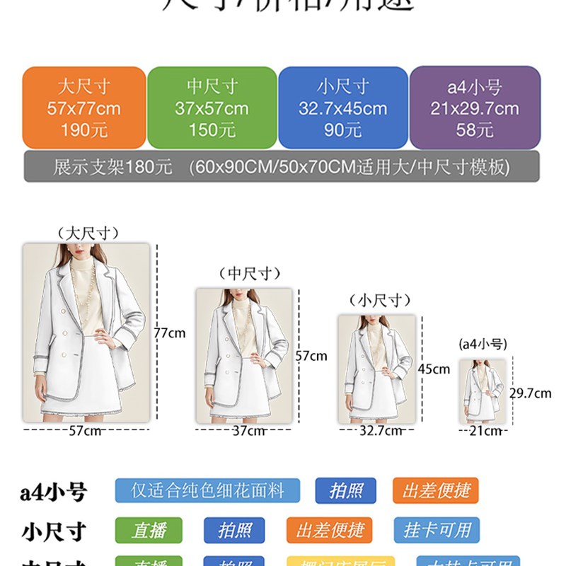 女装上衣系列3 面料成衣模板服装设计面料看成衣服装面料样衣模板