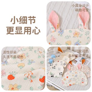 婴儿云片枕头新生儿专用防吐奶枕片初生宝宝枕垫婴幼儿纱布平枕巾
