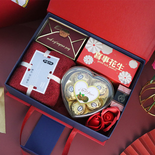 创意实用礼盒结婚回礼伴手礼喜糖盒伴娘郎礼品盒婚庆寿宴生日乔迁