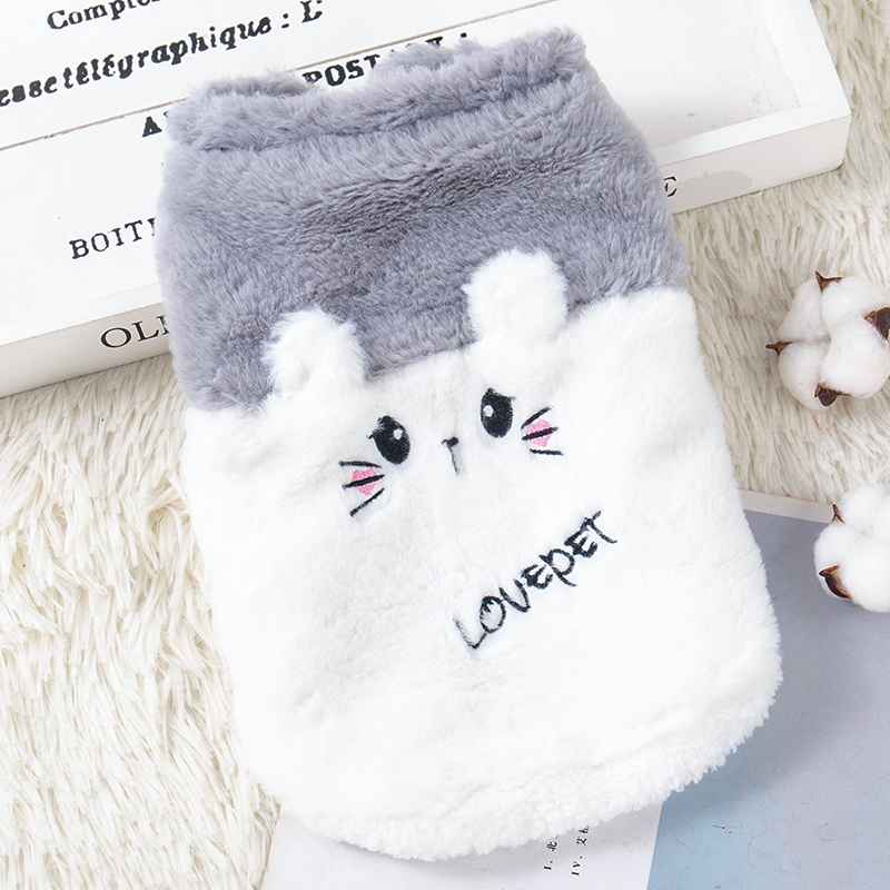 猫咪秋冬季新款马甲可爱无毛猫英短蓝猫布偶幼猫小型幼犬保暖衣服