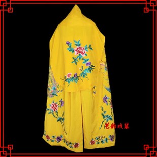 戏曲斗篷戏剧京剧花旦小姐绣花女披风武旦绣花外披 神像勾金披凤