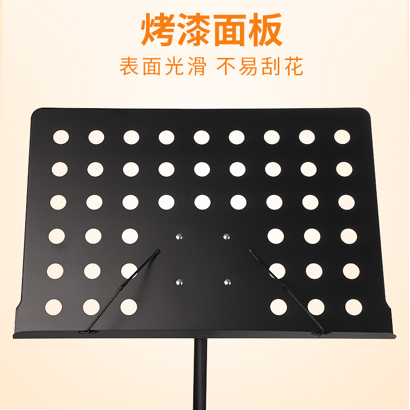 架子鼓谱架乐谱琴谱二胡支架便携式可升降折叠通用古筝落地架子