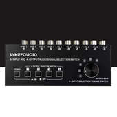 6进4出音频信号切换器 输出开关控制可同时输出 分配器音源切换器