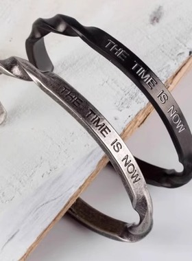 欧美风时尚简约螺旋莫比乌丝环