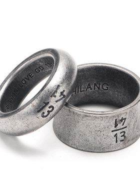 时尚GD1314日韩简约钛钢戒指 数字浪漫情侣一生一世潮牌指环