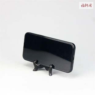 黑檀木紫光檀实木雕刻工艺品摆件底座迷你圆盘子挂盘支架展示架子