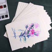 英国获多福300g水彩纸专业全棉浆手工纸粗纹中粗获得福细纹190g霍