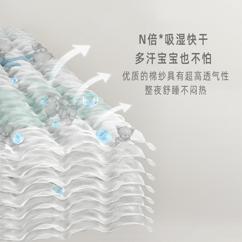 竹棉背心婴儿睡袋夏季薄款无袖新生宝宝纱布夏天儿童空调房防踢被