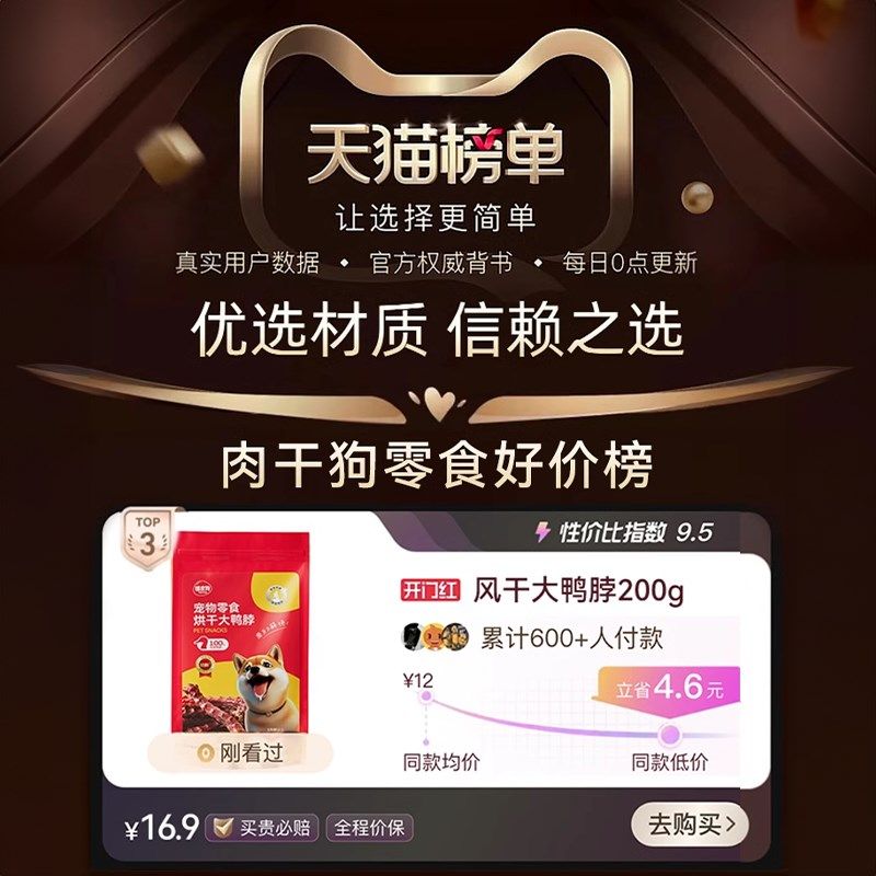 狗狗零食风干鸭脖磨牙棒洁齿小型犬幼犬泰迪柯基宠物鸭肉耐咬骨头,宠物/宠物食品及用品,狗风干零食/肉干/肉条,淘宝优惠券,粉丝福利购,淘宝优惠卷