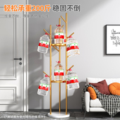 落地衣帽架轻奢卧室家用挂衣架北欧简易餐厅挂包架单杆立式 衣服架