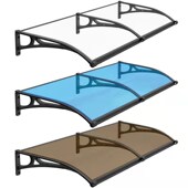 雨棚户外遮阳棚铝合金家用窗户大门庭院屋檐耐力板静音雨搭防雨棚