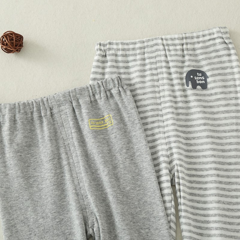 夏季男童长裤纯棉透气空调裤婴幼儿A类小宝宝居家裤儿童宽松睡裤