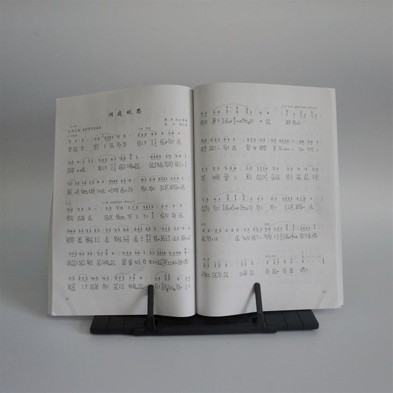 新品上架 台式古琴乐谱架看书架平板电脑架便携式铁质曲谱架