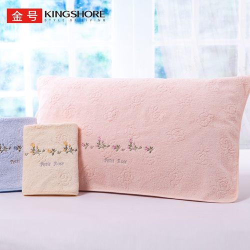 金号纯棉枕巾一对装2025新款高档