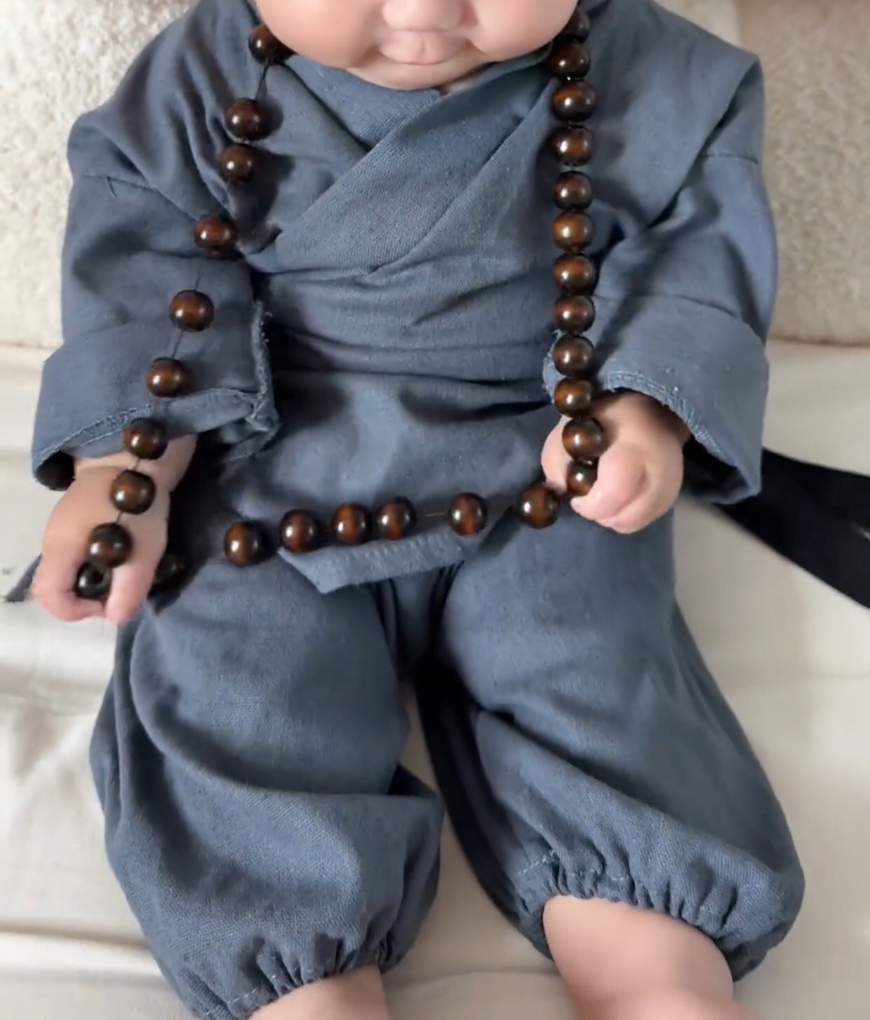 少林寺武僧古装摄影表演服装春秋童装小和尚衣服宝宝儿童僧袍男童