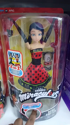 手办公仔2合1时装切换模型玩具神奇瓢虫Ladybug奇迹少女周边
