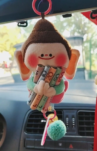 莲花小佛挂车挂随身玩偶主你好佛友可爱挂件